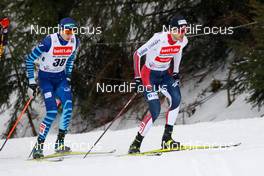 20.03.2021, Klingenthal, Germany (GER): Eero Hirvonen (FIN), Joergen Graabak (NOR) (l-r)  - FIS world cup nordic combined men, individual gundersen HS140/10km, Klingenthal (GER). www.nordicfocus.com. © Volk/NordicFocus. Every downloaded picture is fee-liable.