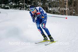 20.03.2021, Klingenthal, Germany (GER): Aaron Kostner (ITA) - FIS world cup nordic combined men, individual gundersen HS140/10km, Klingenthal (GER). www.nordicfocus.com. © Volk/NordicFocus. Every downloaded picture is fee-liable.