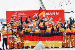 21.03.2021, Klingenthal, Germany (GER): Team Germany  - FIS world cup nordic combined men, individual gundersen HS140/10km, Klingenthal (GER). www.nordicfocus.com. © Volk/NordicFocus. Every downloaded picture is fee-liable.