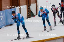 21.03.2021, Klingenthal, Germany (GER): Marco Heinis (FRA), Gael Blondeau (FRA) (l-r)  - FIS world cup nordic combined men, individual gundersen HS140/10km, Klingenthal (GER). www.nordicfocus.com. © Volk/NordicFocus. Every downloaded picture is fee-liable.