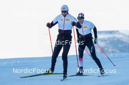 22.10.2021, Ramsau, Austria (AUT): Mario Seidl (AUT), Thomas Jöbstl (AUT) (l-r)  - Nordic Combined training, Ramsau (AUT). www.nordicfocus.com. © Volk/NordicFocus. Every downloaded picture is fee-liable.