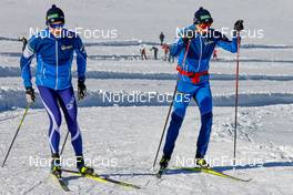 17.10.2021, Ramsau, Austria (AUT): Eero Hirvonen (FIN), Ilkka Herola (FIN) (l-r)  - Nordic Combined training, Ramsau (AUT). www.nordicfocus.com. © Volk/NordicFocus. Every downloaded picture is fee-liable.