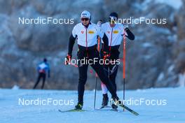 22.10.2021, Ramsau, Austria (AUT): Mario Seidl (AUT), Thomas Jöbstl (AUT) (l-r)  - Nordic Combined training, Ramsau (AUT). www.nordicfocus.com. © Volk/NordicFocus. Every downloaded picture is fee-liable.