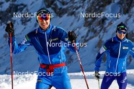 17.10.2021, Ramsau, Austria (AUT): Ilkka Herola (FIN), Eero Hirvonen (FIN) (l-r)  - Nordic Combined training, Ramsau (AUT). www.nordicfocus.com. © Volk/NordicFocus. Every downloaded picture is fee-liable.