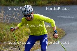 22.10.2021, Ramsau, Austria (AUT): Eero Hirvonen (FIN) - Nordic Combined training, Ramsau (AUT). www.nordicfocus.com. © Volk/NordicFocus. Every downloaded picture is fee-liable.