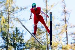 17.10.2021, Ramsau, Austria (AUT): Leevi Mutru (FIN) - Nordic Combined training, Ramsau (AUT). www.nordicfocus.com. © Volk/NordicFocus. Every downloaded picture is fee-liable.