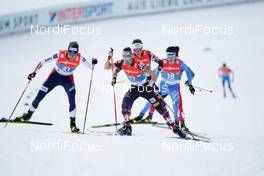 26.02.2021, Oberstdorf, Germany (GER): Joergen Graabak (NOR), Lukas Klapfer (AUT), Aaron Kostner (ITA), (l-r)  - FIS nordic world ski championships nordic combined men, individual gundersen HS106/10km, Oberstdorf (GER). www.nordicfocus.com. © Thibaut/NordicFocus. Every downloaded picture is fee-liable.