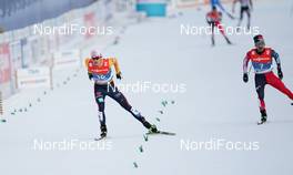 26.02.2021, Oberstdorf, Germany (GER): Vinzenz Geiger (GER), Yoshito Watabe (JPN), (l-r)  - FIS nordic world ski championships nordic combined men, individual gundersen HS106/10km, Oberstdorf (GER). www.nordicfocus.com. © Thibaut/NordicFocus. Every downloaded picture is fee-liable.