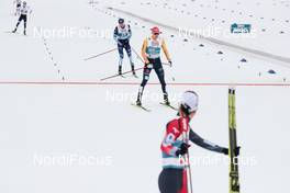 04.03.2021, Oberstdorf, Germany (GER): Eric Frenzel (GER), Ilkka Herola (FIN) - FIS nordic world ski championships nordic combined men, individual gundersen HS137/10km, Oberstdorf (GER). www.nordicfocus.com. © Modica/NordicFocus. Every downloaded picture is fee-liable.
