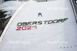 04.03.2021, Oberstdorf, Germany (GER): Vinzenz Geiger (GER) - FIS nordic world ski championships nordic combined men, individual gundersen HS137/10km, Oberstdorf (GER). www.nordicfocus.com. © Thibaut/NordicFocus. Every downloaded picture is fee-liable.