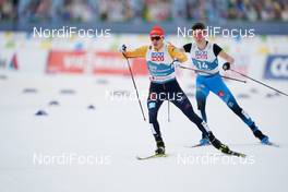 04.03.2021, Oberstdorf, Germany (GER): Eric Frenzel (GER), Matteo Baud (FRA),   - FIS nordic world ski championships nordic combined men, individual gundersen HS137/10km, Oberstdorf (GER). www.nordicfocus.com. © Thibaut/NordicFocus. Every downloaded picture is fee-liable.