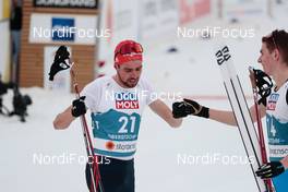 04.03.2021, Oberstdorf, Germany (GER): Johannes Rydzek (GER), Matteo Baud (FRA) - FIS nordic world ski championships nordic combined men, individual gundersen HS137/10km, Oberstdorf (GER). www.nordicfocus.com. © Modica/NordicFocus. Every downloaded picture is fee-liable.