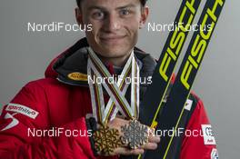 04.03.2021, Oberstdorf, Germany (GER): Johannes Lamparter (AUT) - FIS nordic world ski championships nordic combined men, medals, Oberstdorf (GER). www.nordicfocus.com. © Thibaut/NordicFocus. Every downloaded picture is fee-liable.