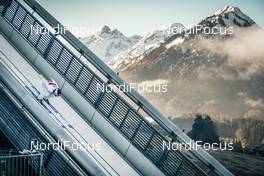 28.02.2021, Oberstdorf, Germany (GER): Matteo Baud (FRA) - FIS nordic world ski championships nordic combined men, team HS106/4x5km, Oberstdorf (GER). www.nordicfocus.com. © Modica/NordicFocus. Every downloaded picture is fee-liable.