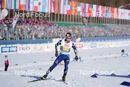 28.02.2021, Oberstdorf, Germany (GER): Eldar Orussayev (KAZ) - FIS nordic world ski championships nordic combined men, team HS106/4x5km, Oberstdorf (GER). www.nordicfocus.com. © Thibaut/NordicFocus. Every downloaded picture is fee-liable.