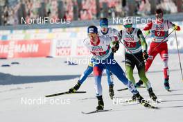 06.03.2021, Oberstdorf, Germany (GER): Ondrej Pazout (CZE), Vid Vrhovnik (SLO), Szczepan Kupczak (POL) - FIS nordic world ski championships nordic combined men, team sprint HS137/2x7.5km, Oberstdorf (GER). www.nordicfocus.com. © Modica/NordicFocus. Every downloaded picture is fee-liable.
