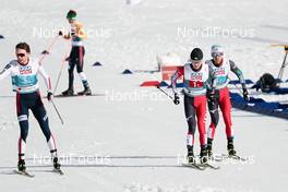 06.03.2021, Oberstdorf, Germany (GER): Ryota Yamamoto (JPN), Akito Watabe (JPN), Jarl Magnus Riiber (NOR) - FIS nordic world ski championships nordic combined men, team sprint HS137/2x7.5km, Oberstdorf (GER). www.nordicfocus.com. © Modica/NordicFocus. Every downloaded picture is fee-liable.