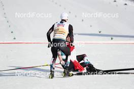 06.03.2021, Oberstdorf, Germany (GER): Lukas Greiderer (AUT), Johannes Lamparter (AUT) - FIS nordic world ski championships nordic combined men, team sprint HS137/2x7.5km, Oberstdorf (GER). www.nordicfocus.com. © Modica/NordicFocus. Every downloaded picture is fee-liable.