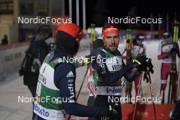 26.11.2021, Ruka, Finland (FIN): Julian Schmid (GER), Johannes Rydzek (GER), (l-r)  - FIS world cup nordic combined men, individual gundersen HS142/5km, Ruka (FIN). www.nordicfocus.com. © Thibaut/NordicFocus. Every downloaded picture is fee-liable.