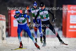 26.11.2021, Ruka, Finland (FIN): Gasper Brecl (SLO), Jasper Good (USA), (l-r)  - FIS world cup nordic combined men, individual gundersen HS142/5km, Ruka (FIN). www.nordicfocus.com. © Thibaut/NordicFocus. Every downloaded picture is fee-liable.