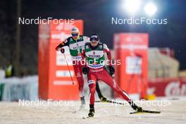 26.11.2021, Ruka, Finland (FIN): Mario Seidl (AUT), Jarl Magnus Riiber (NOR), (l-r)  - FIS world cup nordic combined men, individual gundersen HS142/5km, Ruka (FIN). www.nordicfocus.com. © Thibaut/NordicFocus. Every downloaded picture is fee-liable.