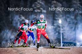 27.11.2021, Ruka, Finland (FIN): Akito Watabe (JPN), Tomas Portyk (CZE), Johannes Lamparter (AUT), (l-r)  - FIS world cup nordic combined men, individual gundersen HS142/10km, Ruka (FIN). www.nordicfocus.com. © Modica/NordicFocus. Every downloaded picture is fee-liable.
