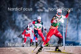27.11.2021, Ruka, Finland (FIN): Akito Watabe (JPN), Johannes Lamparter (AUT), (l-r)  - FIS world cup nordic combined men, individual gundersen HS142/10km, Ruka (FIN). www.nordicfocus.com. © Modica/NordicFocus. Every downloaded picture is fee-liable.