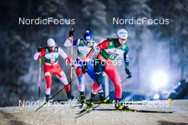 27.11.2021, Ruka, Finland (FIN): Szczepan Kupczak (POL), Tomas Portyk (CZE), Akito Watabe (JPN), (l-r)  - FIS world cup nordic combined men, individual gundersen HS142/10km, Ruka (FIN). www.nordicfocus.com. © Modica/NordicFocus. Every downloaded picture is fee-liable.