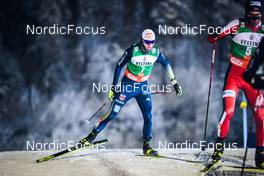 27.11.2021, Ruka, Finland (FIN): Vinzenz Geiger (GER), Espen Bjoernstad (NOR), (l-r)  - FIS world cup nordic combined men, individual gundersen HS142/10km, Ruka (FIN). www.nordicfocus.com. © Modica/NordicFocus. Every downloaded picture is fee-liable.