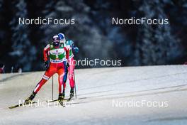 28.11.2021, Ruka, Finland (FIN): Jens Luraas Oftebro (NOR), Ryota Yamamoto (JPN), (l-r)  - FIS world cup nordic combined men, individual gundersen HS142/10km, Ruka (FIN). www.nordicfocus.com. © Thibaut/NordicFocus. Every downloaded picture is fee-liable.