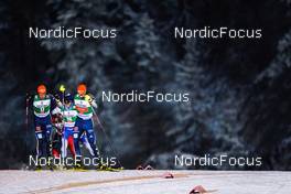 28.11.2021, Ruka, Finland (FIN): Johannes Rydzek (GER), Julian Schmid (GER), (l-r)  - FIS world cup nordic combined men, individual gundersen HS142/10km, Ruka (FIN). www.nordicfocus.com. © Thibaut/NordicFocus. Every downloaded picture is fee-liable.