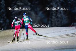 28.11.2021, Ruka, Finland (FIN): Jens Luraas Oftebro (NOR), Ryota Yamamoto (JPN), (l-r)  - FIS world cup nordic combined men, individual gundersen HS142/10km, Ruka (FIN). www.nordicfocus.com. © Thibaut/NordicFocus. Every downloaded picture is fee-liable.