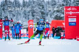 05.12.2021, Lillehammer, Norway (NOR): Vid Vrhovnik (SLO) - FIS world cup nordic combined men, individual gundersen HS138/10km, Lillehammer (NOR). www.nordicfocus.com. © Modica/NordicFocus. Every downloaded picture is fee-liable.