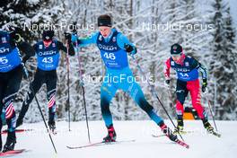 05.12.2021, Lillehammer, Norway (NOR): Taylor Fletcher (USA), Jasper Good (USA), Gael Blondeau (FRA), Kodai Kimura (JPN), (l-r)  - FIS world cup nordic combined men, individual gundersen HS138/10km, Lillehammer (NOR). www.nordicfocus.com. © Modica/NordicFocus. Every downloaded picture is fee-liable.