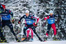 05.12.2021, Lillehammer, Norway (NOR): Terence Weber (GER), Manuel Faisst (GER), (l-r)  - FIS world cup nordic combined men, individual gundersen HS138/10km, Lillehammer (NOR). www.nordicfocus.com. © Modica/NordicFocus. Every downloaded picture is fee-liable.