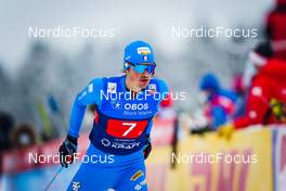 04.12.2021, Lillehammer, Norway (NOR): Samuel Costa (ITA) - FIS world cup nordic combined men, team HS98/4x5km, Lillehammer (NOR). www.nordicfocus.com. © Thibaut/NordicFocus. Every downloaded picture is fee-liable.