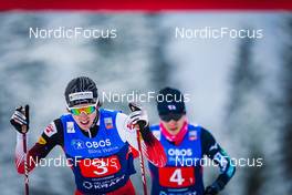 04.12.2021, Lillehammer, Norway (NOR): Stefan Rettenegger (AUT), Sora Yachi (JPN), (l-r)  - FIS world cup nordic combined men, team HS98/4x5km, Lillehammer (NOR). www.nordicfocus.com. © Thibaut/NordicFocus. Every downloaded picture is fee-liable.