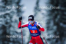 04.12.2021, Lillehammer, Norway (NOR): Espen Bjoernstad (NOR) - FIS world cup nordic combined men, team HS98/4x5km, Lillehammer (NOR). www.nordicfocus.com. © Thibaut/NordicFocus. Every downloaded picture is fee-liable.