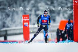 04.12.2021, Lillehammer, Norway (NOR): Taylor Fletcher (USA) - FIS world cup nordic combined men, team HS98/4x5km, Lillehammer (NOR). www.nordicfocus.com. © Thibaut/NordicFocus. Every downloaded picture is fee-liable.