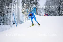 11.12.2021, Otepaeae, Estonia (EST): Aaron Kostner (ITA) - FIS world cup nordic combined men, Mass Start HS97/10km, Otepaeae (EST). www.nordicfocus.com. © Volk/NordicFocus. Every downloaded picture is fee-liable.
