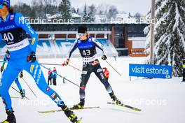 11.12.2021, Otepaeae, Estonia (EST): Markuss Vinogradovs (LAT) - FIS world cup nordic combined men, Mass Start HS97/10km, Otepaeae (EST). www.nordicfocus.com. © Volk/NordicFocus. Every downloaded picture is fee-liable.