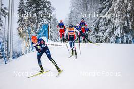 11.12.2021, Otepaeae, Estonia (EST): Eric Frenzel (GER), Jarl Magnus Riiber (NOR), (l-r)  - FIS world cup nordic combined men, Mass Start HS97/10km, Otepaeae (EST). www.nordicfocus.com. © Volk/NordicFocus. Every downloaded picture is fee-liable.