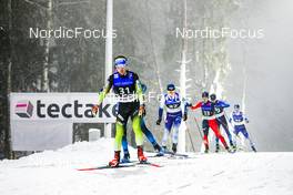 12.12.2021, Otepaeae, Estonia (EST): Vid Vrhovnik (SLO), Arttu Maekiaho (FIN), Kodai Kimura (JPN), (l-r)  - FIS world cup nordic combined men, individual gundersen HS97/10km, Otepaeae (EST). www.nordicfocus.com. © Volk/NordicFocus. Every downloaded picture is fee-liable.