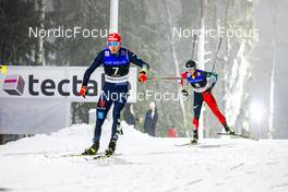 12.12.2021, Otepaeae, Estonia (EST): Terence Weber (GER), Ryota Yamamoto (JPN), (l-r)  - FIS world cup nordic combined men, individual gundersen HS97/10km, Otepaeae (EST). www.nordicfocus.com. © Volk/NordicFocus. Every downloaded picture is fee-liable.