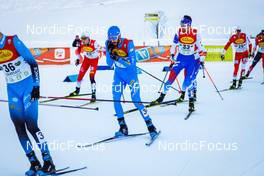 18.12.2021, Ramsau, Austria (AUT): Raffaele Buzzi (ITA), Lukas Danek (CZE), (l-r)  - FIS world cup nordic combined men, individual gundersen HS98/10km, Ramsau (AUT). www.nordicfocus.com. © Volk/NordicFocus. Every downloaded picture is fee-liable.