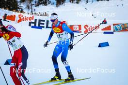 18.12.2021, Ramsau, Austria (AUT): Laurent Muhlethaler (FRA) - FIS world cup nordic combined men, individual gundersen HS98/10km, Ramsau (AUT). www.nordicfocus.com. © Volk/NordicFocus. Every downloaded picture is fee-liable.