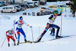 19.12.2021, Ramsau, Austria (AUT): Martin Fritz (AUT), Lukas Danek (CZE), Fabian Riessle (GER), (l-r)  - FIS world cup nordic combined men, individual gundersen HS98/10km, Ramsau (AUT). www.nordicfocus.com. © Volk/NordicFocus. Every downloaded picture is fee-liable.