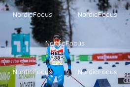 19.12.2021, Ramsau, Austria (AUT): Edgar Vallet (FRA) - FIS world cup nordic combined men, individual gundersen HS98/10km, Ramsau (AUT). www.nordicfocus.com. © Volk/NordicFocus. Every downloaded picture is fee-liable.