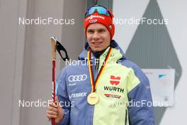 30.10.2021, Oberhof, Germany (GER): Simon Mach (GER) - German Championships Nordic Combined, individual gundersen HS140/10km men, Oberhof (GER). www.nordicfocus.com. © Volk/NordicFocus. Every downloaded picture is fee-liable.