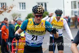 30.10.2021, Oberhof, Germany (GER): Gael Blondeau (FRA) - German Championships Nordic Combined, individual gundersen HS140/10km men, Oberhof (GER). www.nordicfocus.com. © Volk/NordicFocus. Every downloaded picture is fee-liable.